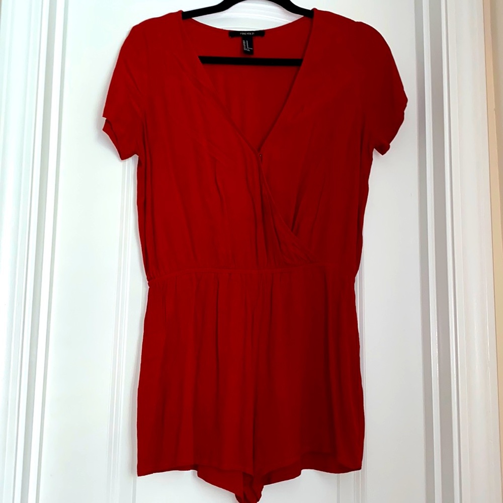 Burnt orange romper